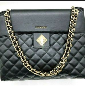 Brand New Ellen Tracy Handbag. Style no. ETH1117. Black quilted design.